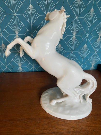 Ancienne Sculpture animalière signée Steiner, céramique émaillé, époque art déco Antiquités de France