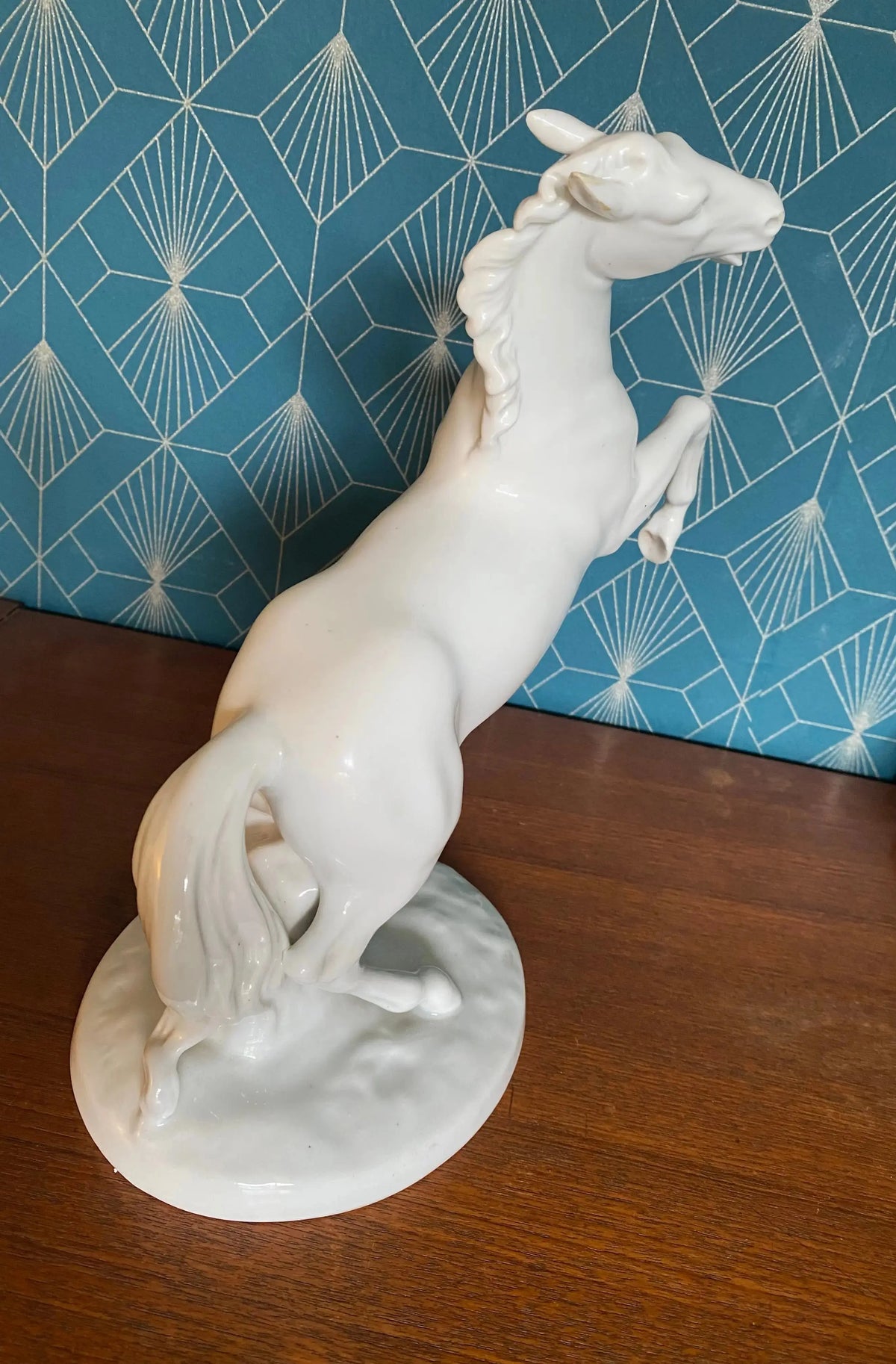 Ancienne Sculpture animalière signée Steiner, céramique émaillé, époque art déco Antiquités de France