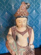 Statue chinoise ancienne Guanyin, dynastie Song ( 960-1279) terre cuite. Antiquités de France