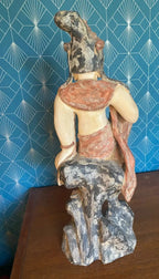 Statue chinoise ancienne Guanyin, dynastie Song ( 960-1279) terre cuite. Antiquités de France