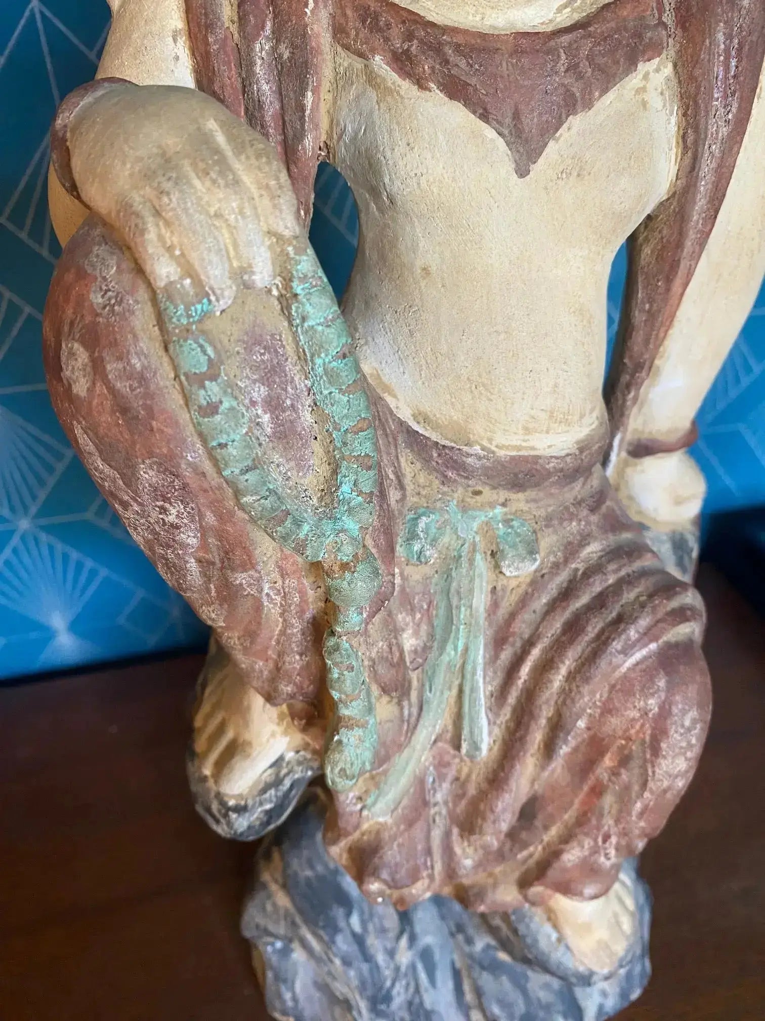 Statue chinoise ancienne Guanyin, dynastie Song ( 960-1279) terre cuite. Antiquités de France