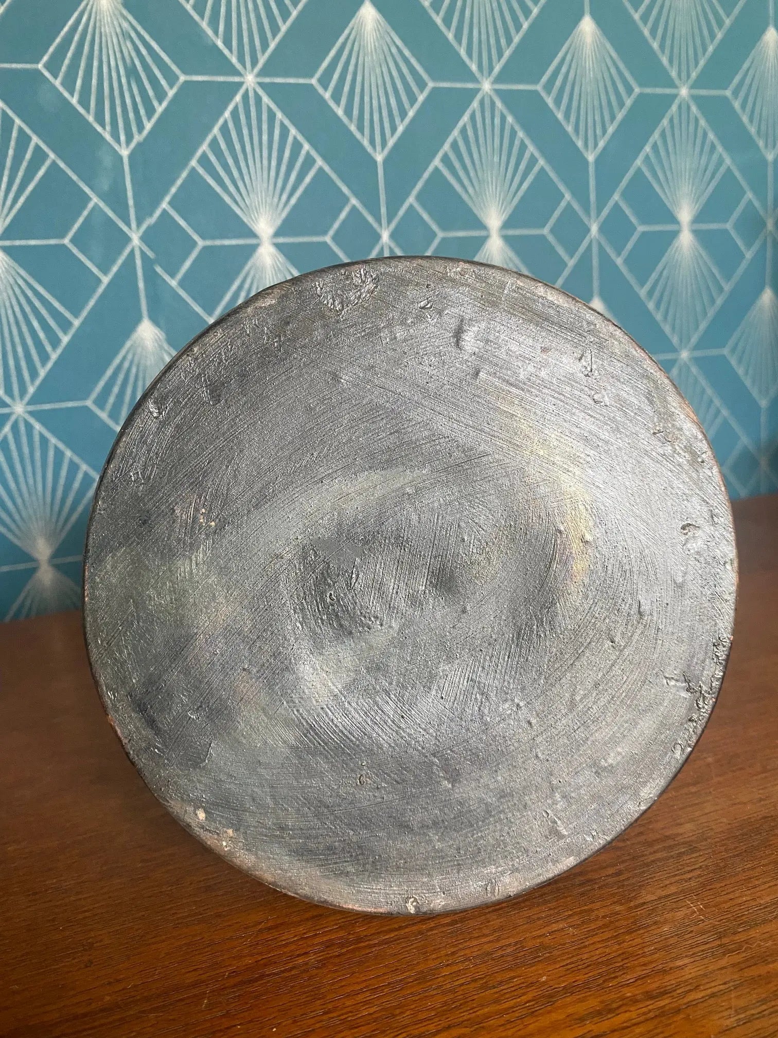 Petit pichet années 1900 – décor frises d’antilopes, conique, 24 cm H, superbe-{{shop name}}