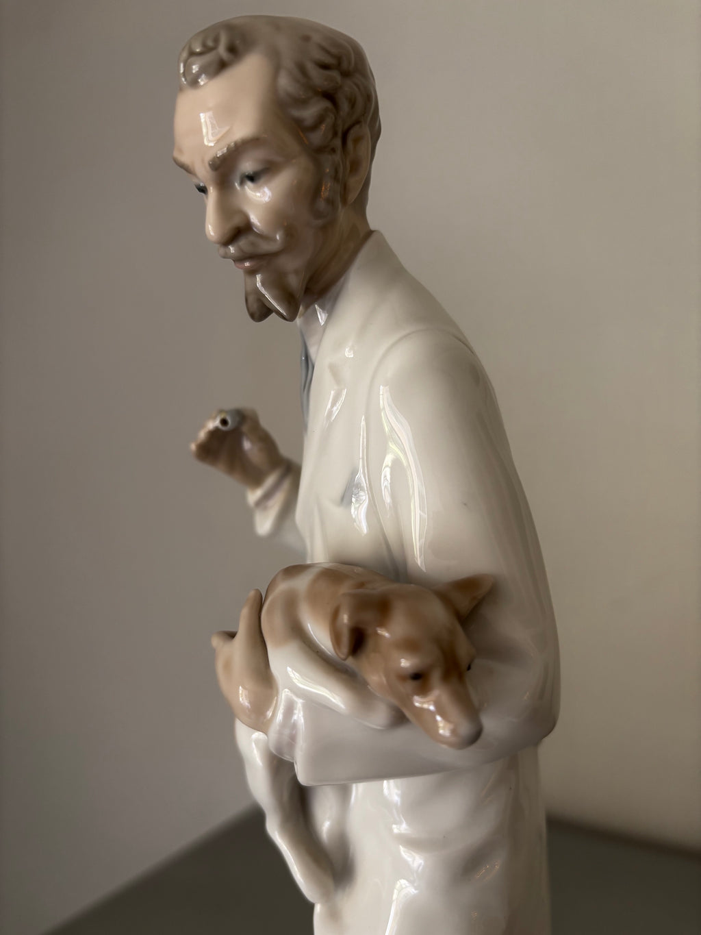 Figurine Lladro 4788 Le Vétérinaire Porcelaine Espagne Vintage de 1977. 34cm