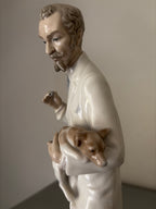 Figurine Lladro 4788 Le Vétérinaire Porcelaine Espagne Vintage de 1977. 34cm