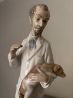 Figurine Lladro 4788 Le Vétérinaire Porcelaine Espagne Vintage de 1977. 34cm