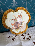 Majolique en Barbotine Olibet Boite A Biscuit Art Nouveau Céramique du XIXème.