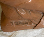 Terre Cuite signée Delicado L'Eveil. Sculpture Ancienne Statuette Enfant époque Art Nouveau