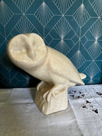 Chouette ou Hibou, Céramique Craquelée Maison Le Dauphin Vintage Art Déco France