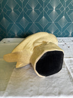 Chouette ou Hibou, Céramique Craquelée Maison Le Dauphin Vintage Art Déco France