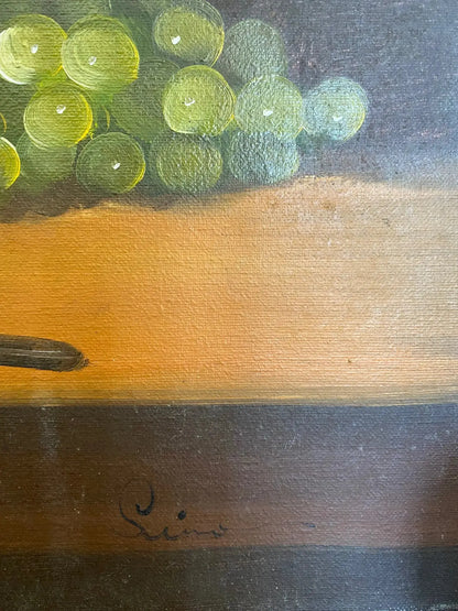 Huile sur toile signée, nature morte, encadrée de l'école Française du début XXème. Antiquités de France