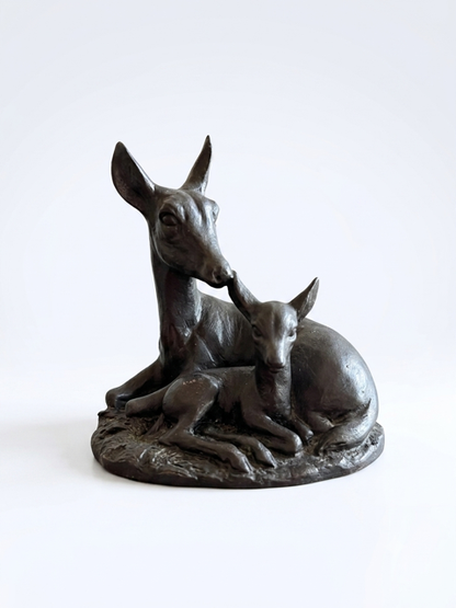 Sculpture animalière en bronze signée ORMOND et numérotée. Milieu XXème.