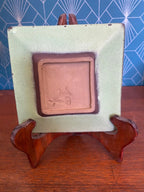 Vide poche ancien en céramique signé, décors Japonisant, estampillé, années 70. Antiquités de France