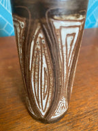 Vase signé Alexandre Kostanda, céramique de Vallauris, années 60, vase rouleau. Antiquités de France
