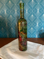 Ancienne bouteille, en verre laqué, multi couche, signé Chapoutier. 1960. Antiquités de France