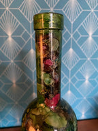 Ancienne bouteille, en verre laqué, multi couche, signé Chapoutier. 1960. Antiquités de France
