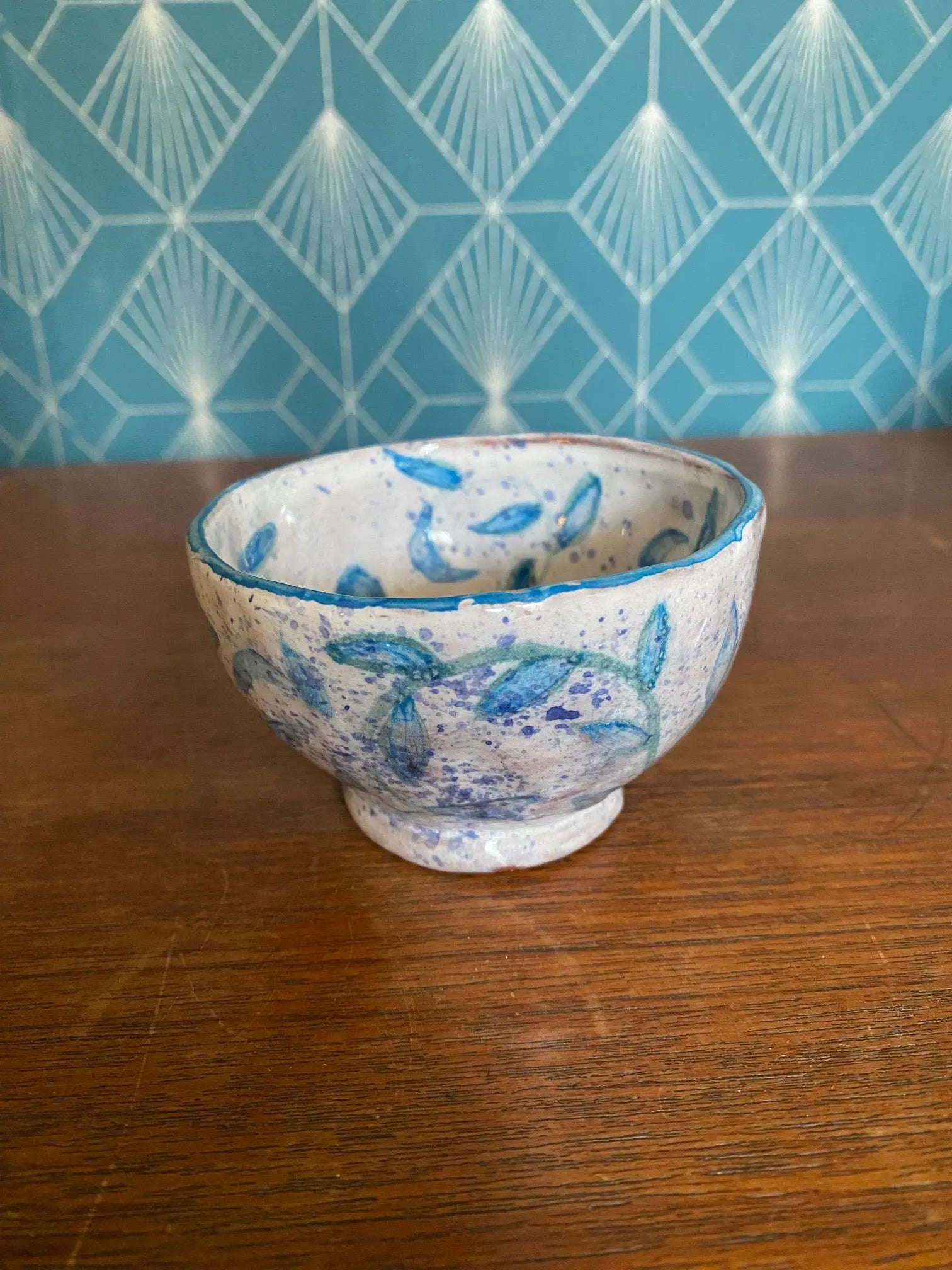 Céramique vintage Claude Lévy ? – peinte à la main, vernissée, signé sous la base-{{shop name}}