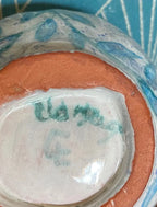 Céramique vintage Claude Lévy ? – peinte à la main, vernissée, signé sous la base-{{shop name}}