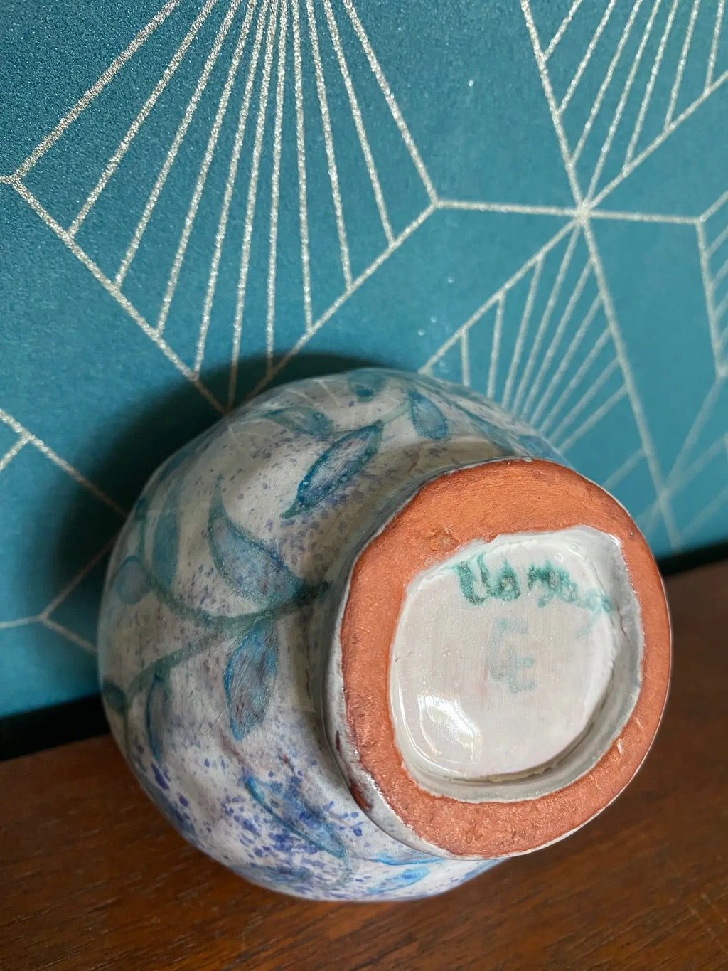 Céramique vintage Claude Lévy ? – peinte à la main, vernissée, signé sous la base-{{shop name}}