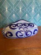 Pot à couvert en Céramique Vintage, milieu XXème. Plat à terrine ancienne, Peter Muller Antiquités de France