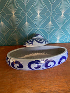 Pot à couvert en Céramique Vintage, milieu XXème. Plat à terrine ancienne, Peter Muller Antiquités de France