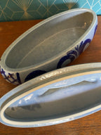 Pot à couvert en Céramique Vintage, milieu XXème. Plat à terrine ancienne, Peter Muller Antiquités de France