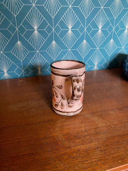 Mug vintage en céramique, signé Porches, années 70/80, fait main, rare. Antiquités de France