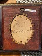 Portrait miniature ancien XIXe, Portrait Marie Antoinette à la gouache sur os, école Française XIXe. Antiquités de France