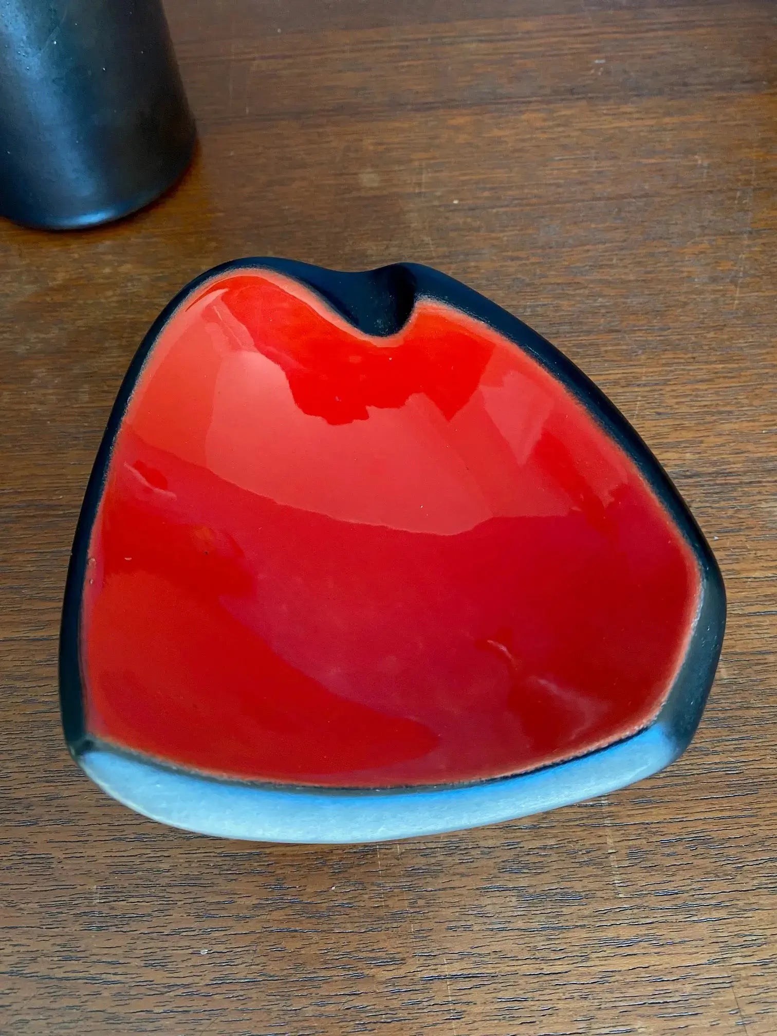 Ensemble 3 pièces céramique – coupe Keramos Sèvres signée, vase et vide-poche, r-{{shop name}}