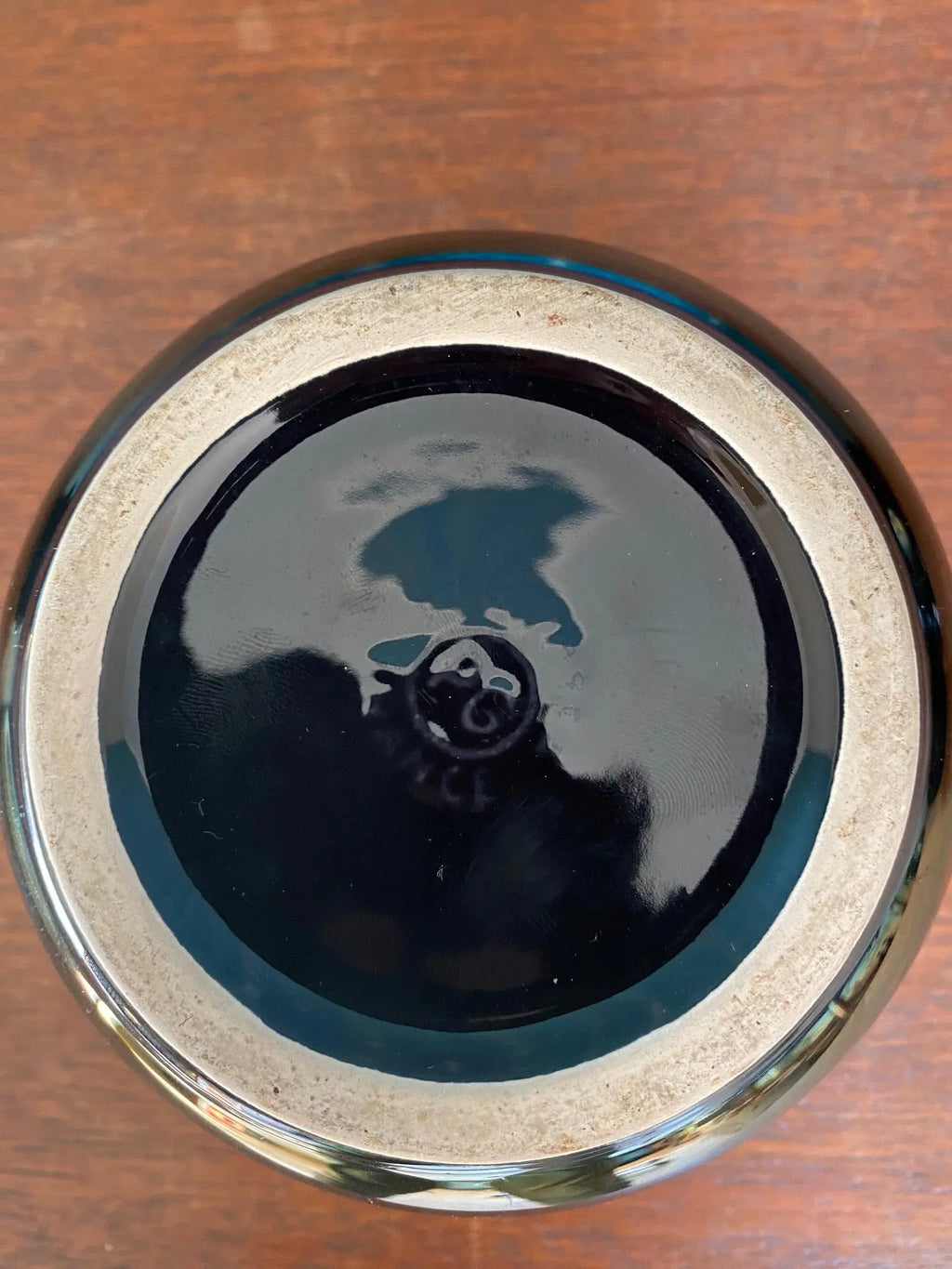 Céramique Française vintage, reflets métalliques irisés. 2 nécessaires de fumeurs, numérotées. Antiquités de France