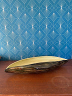 Grande coupe vintage St Clément, centre de table, forme Pirogue 51 cm, 1950/1960 Antiquités de France