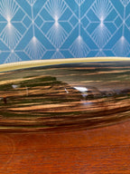 Grande coupe vintage St Clément, centre de table, forme Pirogue 51 cm, 1950/1960 Antiquités de France