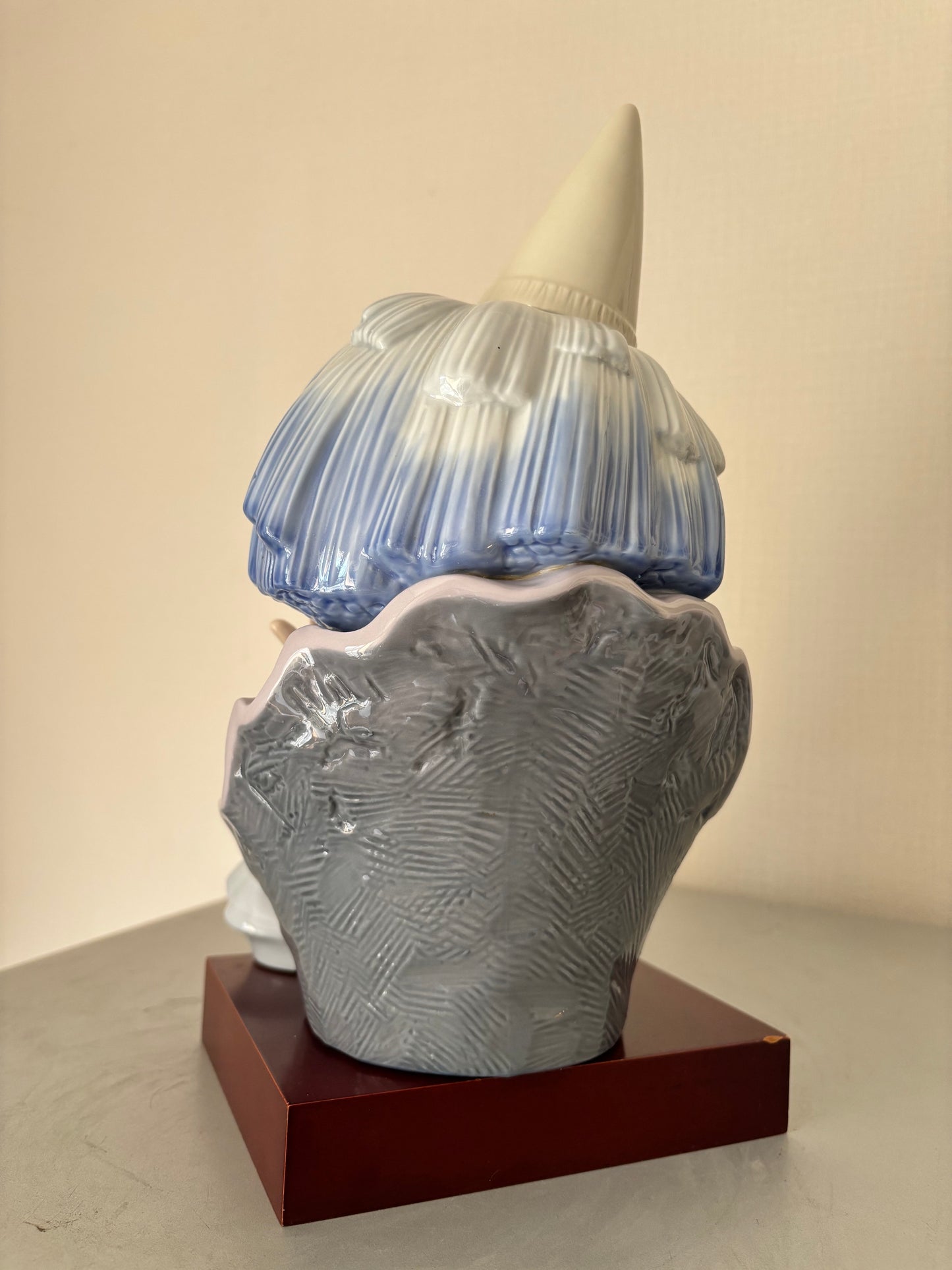 Bustes de Clowns Tristes en Porcelaine Lladró par José Puche (31 cm & 27 cm) – Pièces Vintage.