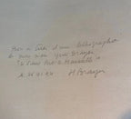 LITHOGRAPHIE Yves Brayer, monogrammée par sa femme, bon à tirer, pièce unique. Antiquités de France