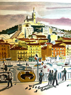 LITHOGRAPHIE Yves Brayer, monogrammée par sa femme, bon à tirer, pièce unique. Antiquités de France