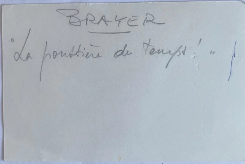 Lithographie signée Yves Brayer, Poussière du temps, numérotée, encadré/verre Antiquités de France