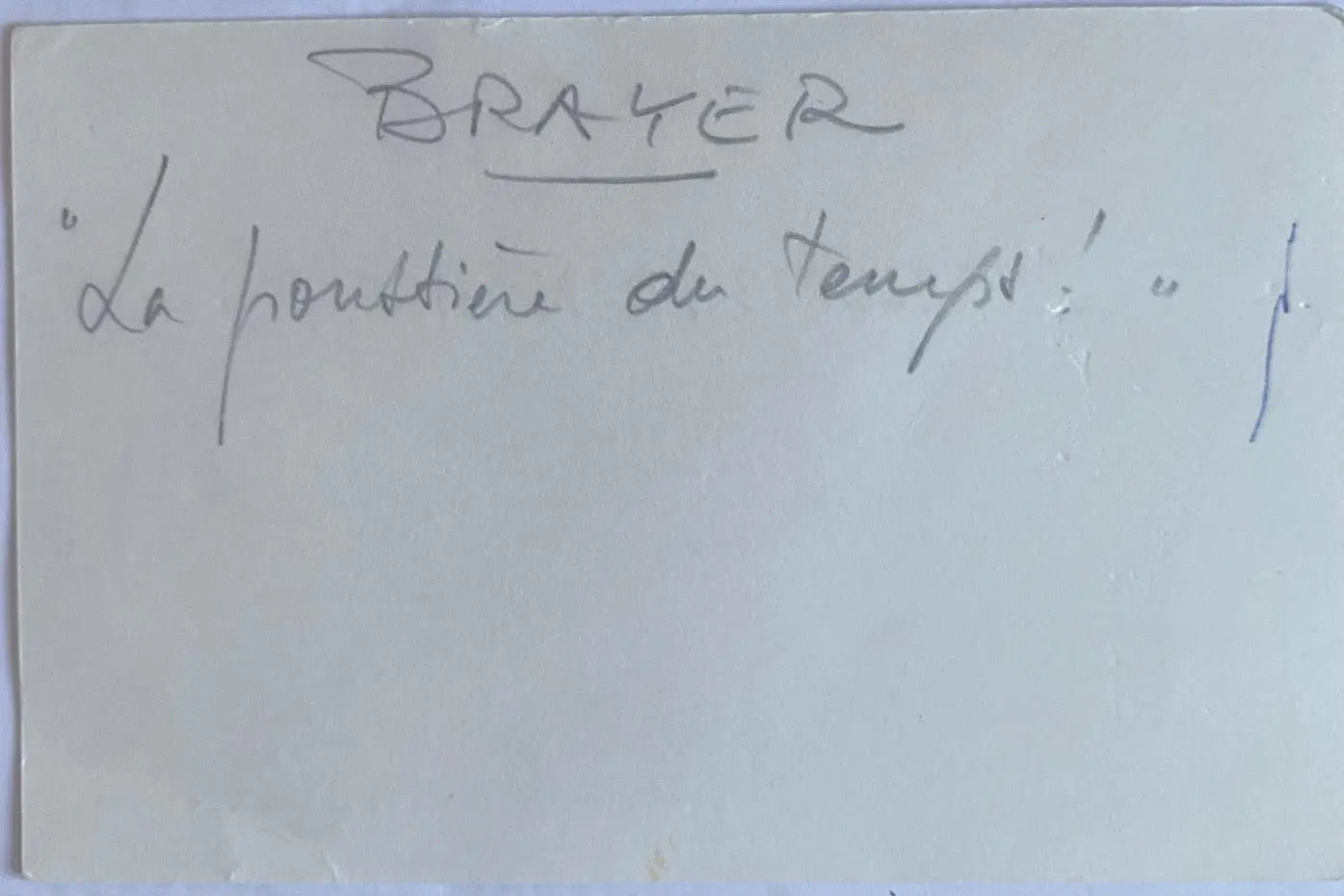 Lithographie signée Yves Brayer, Poussière du temps, numérotée, encadré/verre Antiquités de France