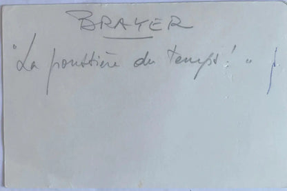 Lithographie signée Yves Brayer, Poussière du temps, numérotée, encadré/verre Antiquités de France
