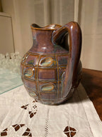 Pichet signé Denbac vintage, signé, numéroté, époque art nouveau. Antiquités de France