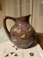 Pichet signé Denbac vintage, signé, numéroté, époque art nouveau. Antiquités de France