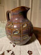Pichet signé Denbac vintage, signé, numéroté, époque art nouveau. Antiquités de France
