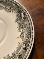 VILLEROY ET BOCH, sous tasses, SUCRIER à couvert, collection Artemis, début XXe. Antiquités de France