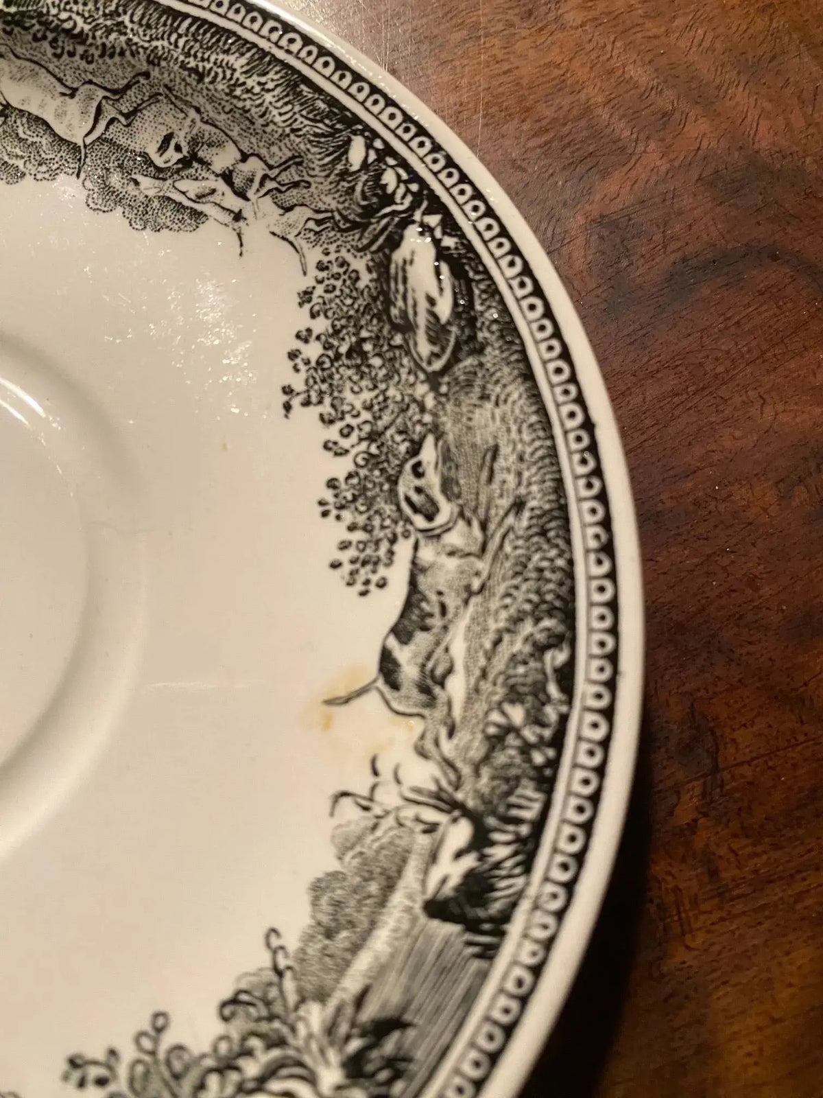 VILLEROY ET BOCH, sous tasses, SUCRIER à couvert, collection Artemis, début XXe. Antiquités de France
