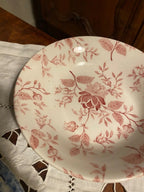 Lot 6 assiettes creuses Iron Stone – vaisselle anglaise XIXème, 3 couleurs-{{shop name}}
