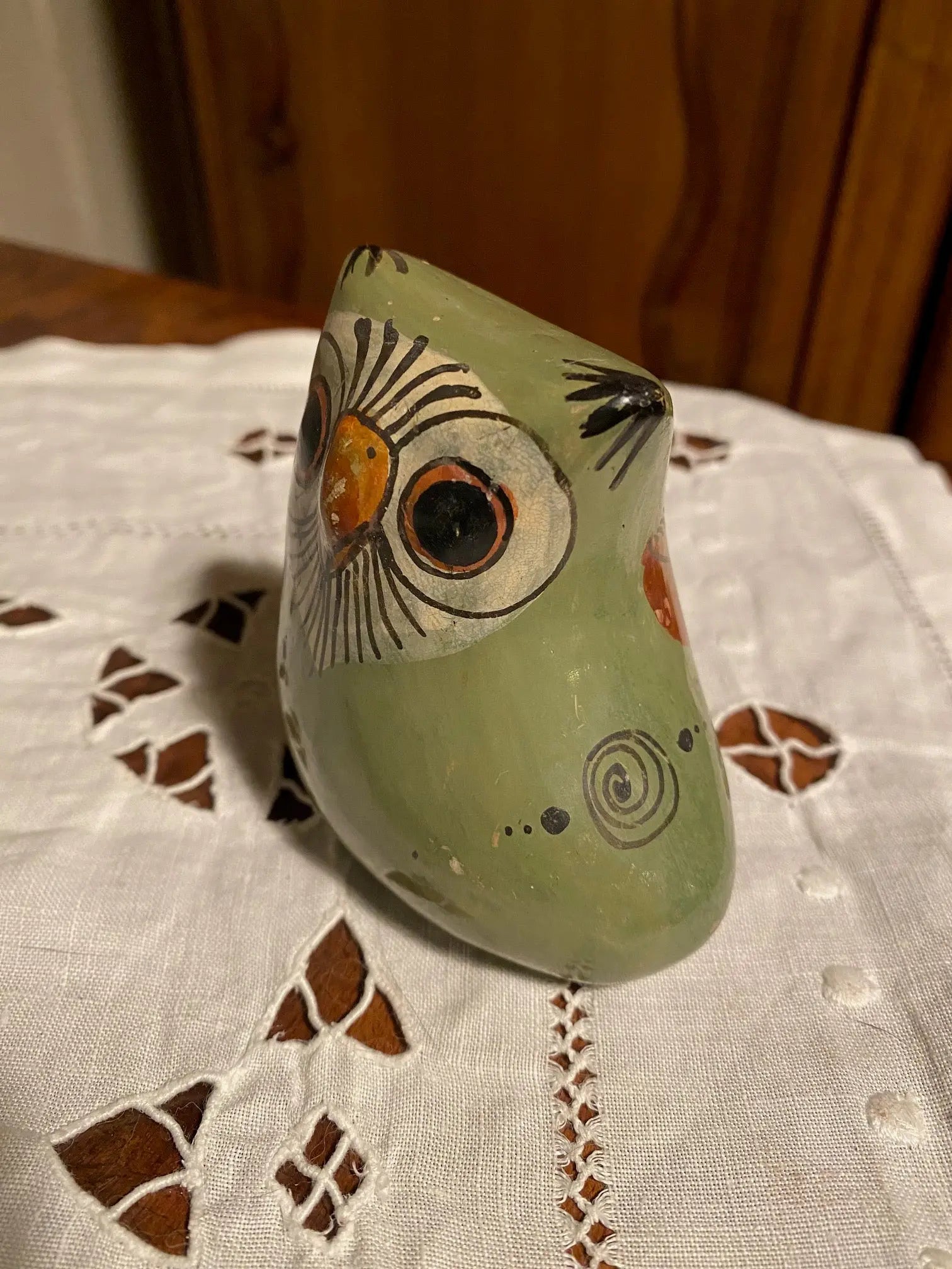 Chouette ancienne en Céramique signée, Ken Edwards El Polomar, mexico. Antiquités de France