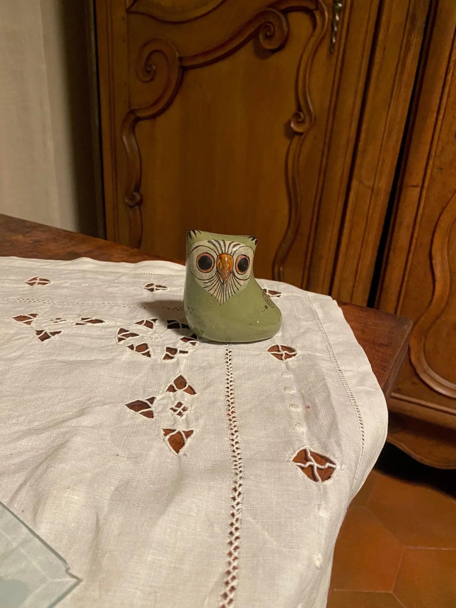 Chouette ancienne en Céramique signée, Ken Edwards El Polomar, mexico. Antiquités de France