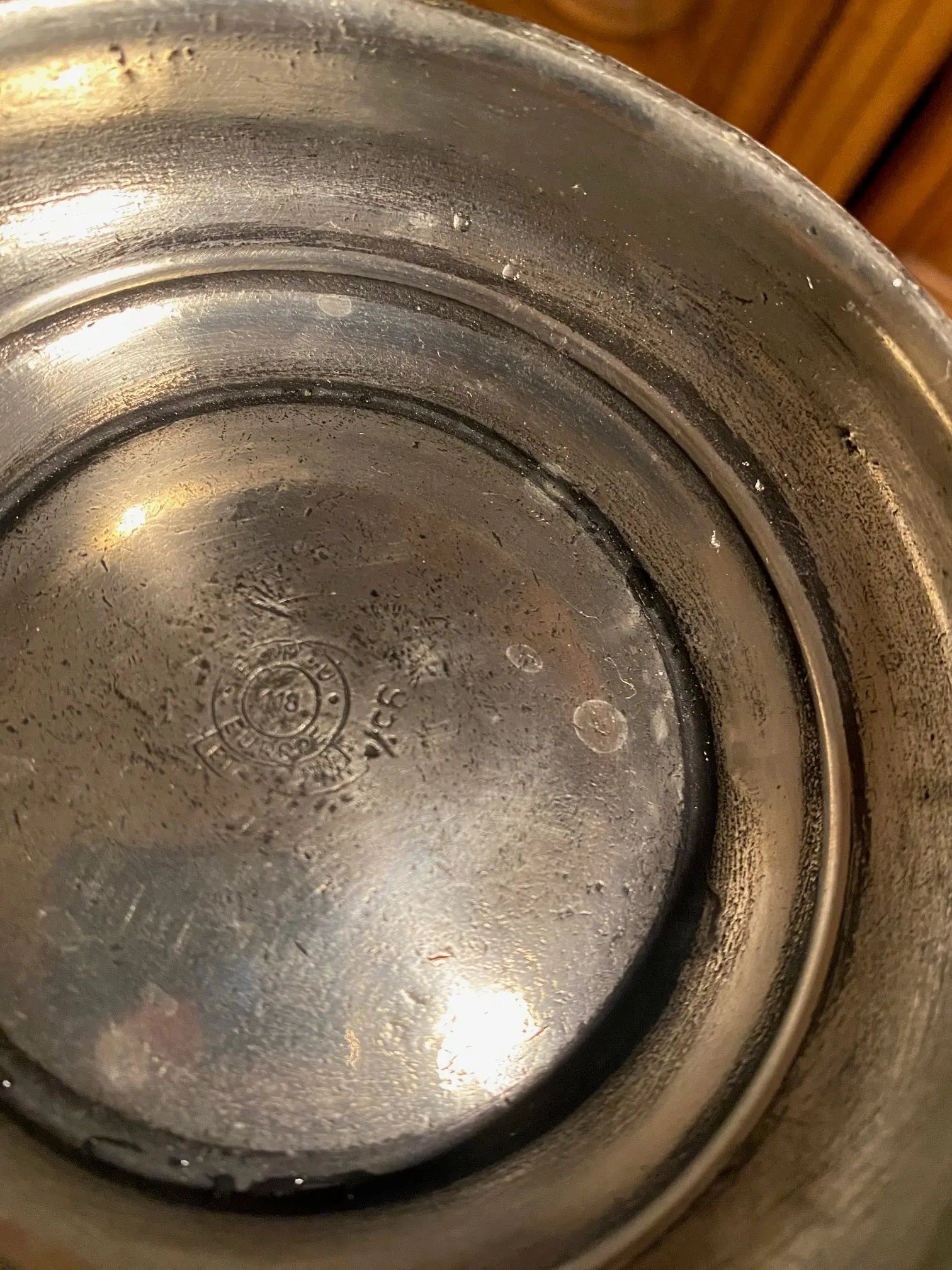 Etain du 18ème siècle, pour ce sceau marqué Europe, XVIIème. Antiquités de France