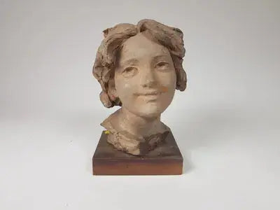 Buste en terre cuite XIXème. Etude d'un visage d'enfant attribué à Carpeaux.