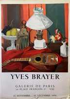 Lithographie Yves Brayer, signée, épreuve d'artiste, exposition de 1969, unique Antiquités de France
