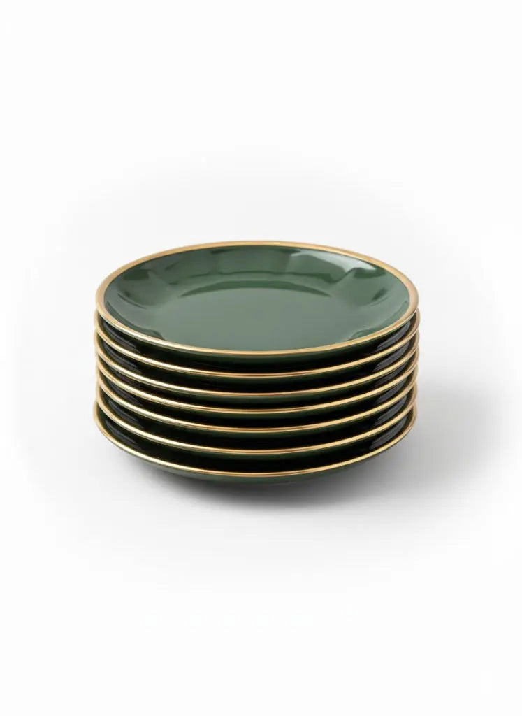 Ensemble à dessert Apilco , porcelaine des bistrots de Paris, époque art déco-{{shop name}}