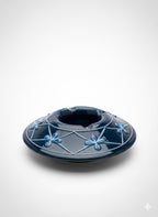 Ancien cendrier en terre cuite émaillée, école Italienne Romacréa, de 1950.-{{shop name}}